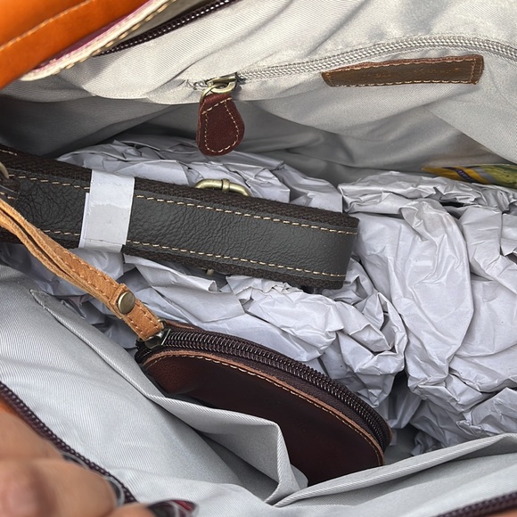 Ameri Leather patchwork leather hobo bag - Picture 7 of 13